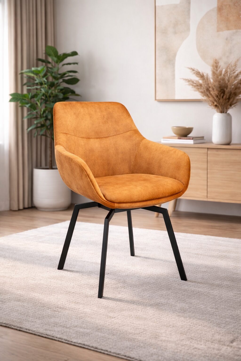 Eetkamerstoel Carl – Cognac
